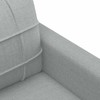 Sofa Sofos komplektas su pagalvėlėmis, 3 dalių, pilkas, audinys