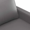 Sofa Sofos komplektas su pagalvėlėmis, 3 dalių, pilkas, dirbtinė oda