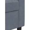Sofa Sofos komplektas su pagalvėlėmis, 3 dalių, pilkas, aksomas
