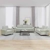 Sofa Sofos komplektas su pagalvėlėmis, 3 dalių, pilkas, aksomas