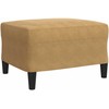 Sofa Sofos komplektas su pagalvėlėmis, 3 dalių, rudas, aksomas