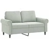 Sofa Sofos komplektas su pagalvėlėmis, 3 dalių, pilkas, aksomas