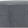 Sofa Sofos komplektas su pagalvėlėmis, 3 dalių, pilkas, aksomas