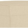 Sofa Sofos komplektas su pagalvėlėmis, 3 dalių, kreminis, audinys