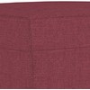 Sofa Sofos komplektas su pagalvėlėmis, 3 dalių, vyno, audinys