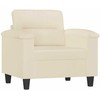 Sofa Sofos komplektas su pagalvėlėmis, 3 dalių, smėlio, audinys