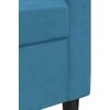 Sofa Sofos komplektas su pagalvėlėmis, 3 dalių, mėlynas, aksomas