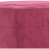 Sofa Sofos komplektas su pagalvėlėmis, 3 dalių, vyno, aksomas