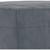 Sofa Sofos komplektas su pagalvėlėmis, 3 dalių, pilkas, aksomas