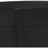 Sofa Sofos komplektas su pagalvėlėmis, 3 dalių, juodas, dirbtinė oda
