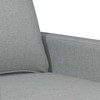Sofa Sofos komplektas su pagalvėlėmis, 3 dalių, pilkas, audinys