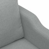 Sofa Sofos komplektas su pagalvėlėmis, 3 dalių, pilkas, audinys