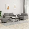 Sofa Sofos komplektas su pagalvėlėmis, 3 dalių, taupe, audinys