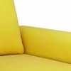 Sofa Sofos komplektas su pagalvėlėmis, 3 dalių, geltonas, aksomas