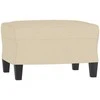 Sofa Sofos komplektas su pagalvėlėmis, 3 dalių, kreminis, audinys