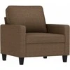 Sofa Sofos komplektas su pagalvėlėmis, 3 dalių, rudas, audinys