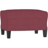 Sofa Sofos komplektas su pagalvėlėmis, 3 dalių, vyno, audinys