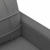 Sofa Sofos komplektas su pagalvėlėmis, 3 dalių, pilkas, audinys