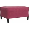 Sofa Sofos komplektas su pagalvėlėmis, 3 dalių, vyno, aksomas