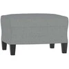 Sofa Sofos komplektas su pagalvėlėmis, 3 dalių, pilkas, audinys