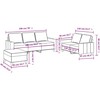 Sofa Sofos komplektas su pagalvėlėmis, 3 dalių, pilkas, audinys