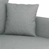 Sofa Sofos komplektas su pagalvėlėmis, 3 dalių, pilkas, audinys