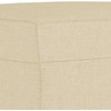 Sofa Sofos komplektas su pagalvėlėmis, 3 dalių, kreminis, audinys