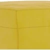 Sofa Sofos komplektas su pagalvėlėmis, 3 dalių, geltonas, aksomas