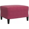 Sofa Sofos komplektas su pagalvėlėmis, 3 dalių, vyno, aksomas