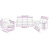 Sofa Sofos komplektas su pagalvėlėmis, 3 dalių, vyno, audinys