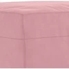 Sofa Sofos komplektas su pagalvėlėmis, 3 dalių, rožinis, aksomas
