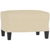 Sofa Sofos komplektas su pagalvėlėmis, 3 dalių, kreminis, audinys