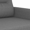 Sofa Sofos komplektas su pagalvėlėmis, 3 dalių, pilkas, audinys