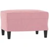 Sofa Sofos komplektas su pagalvėlėmis, 3 dalių, rožinis, aksomas