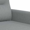 Sofa Sofos komplektas su pagalvėlėmis, 3 dalių, pilkas, audinys