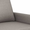 Sofa Sofos komplektas su pagalvėlėmis, 3 dalių, taupe, audinys