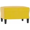 Sofa Sofos komplektas su pagalvėlėmis, 3 dalių, geltonas, aksomas