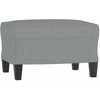 Sofa Sofos komplektas su pagalvėlėmis, 3 dalių, pilkas, audinys