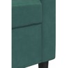 Sofa Sofos komplektas su pagalvėlėmis, 3 dalių, žalias, aksomas