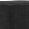 Sofa Sofos komplektas su pagalvėlėmis, 3 dalių, juodas, aksomas