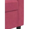 Sofa Sofos komplektas su pagalvėlėmis, 3 dalių, vyno, aksomas