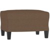 Sofa Sofos komplektas su pagalvėlėmis, 3 dalių, rudas, audinys