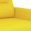 Sofa Sofos komplektas su pagalvėlėmis, 3 dalių, geltonas, audinys