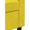 Sofa Sofos komplektas su pagalvėlėmis, 3 dalių, geltonas, aksomas