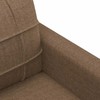 Sofa Sofos komplektas su pagalvėlėmis, 3 dalių, rudas, audinys