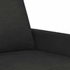 Sofa Sofos komplektas su pagalvėlėmis, 3 dalių, juodas, audinys