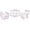 Sofa Sofos komplektas su pagalvėlėmis, 3 dalių, taupe, audinys