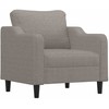 Sofa Sofos komplektas su pagalvėlėmis, 3 dalių, taupe, audinys