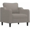 Sofa Sofos komplektas su pagalvėlėmis, 3 dalių, taupe, audinys