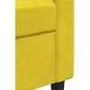 Sofa Sofos komplektas su pagalvėlėmis, 3 dalių, geltonas, aksomas